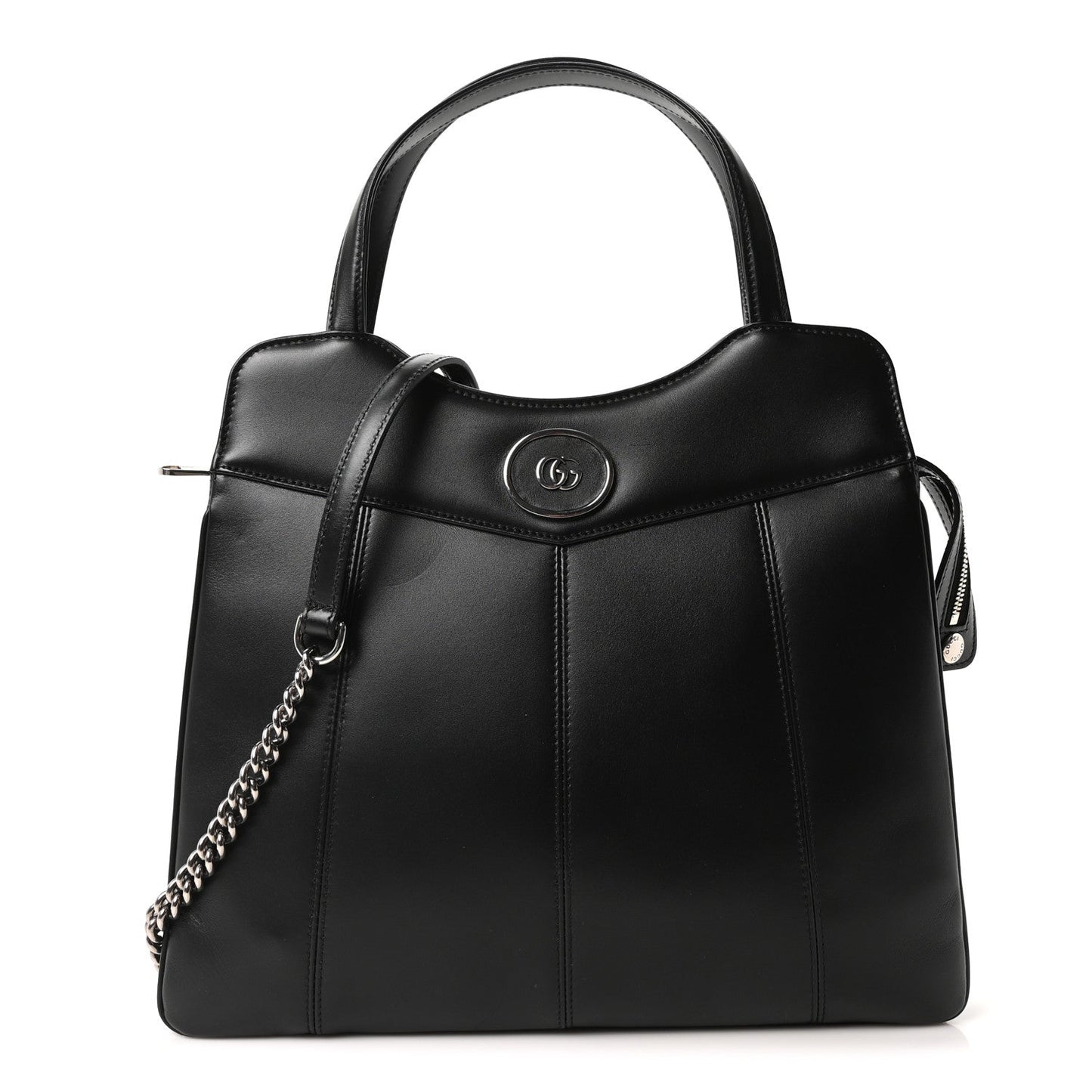Calfskin Petite GG Medium Tote Bag Black