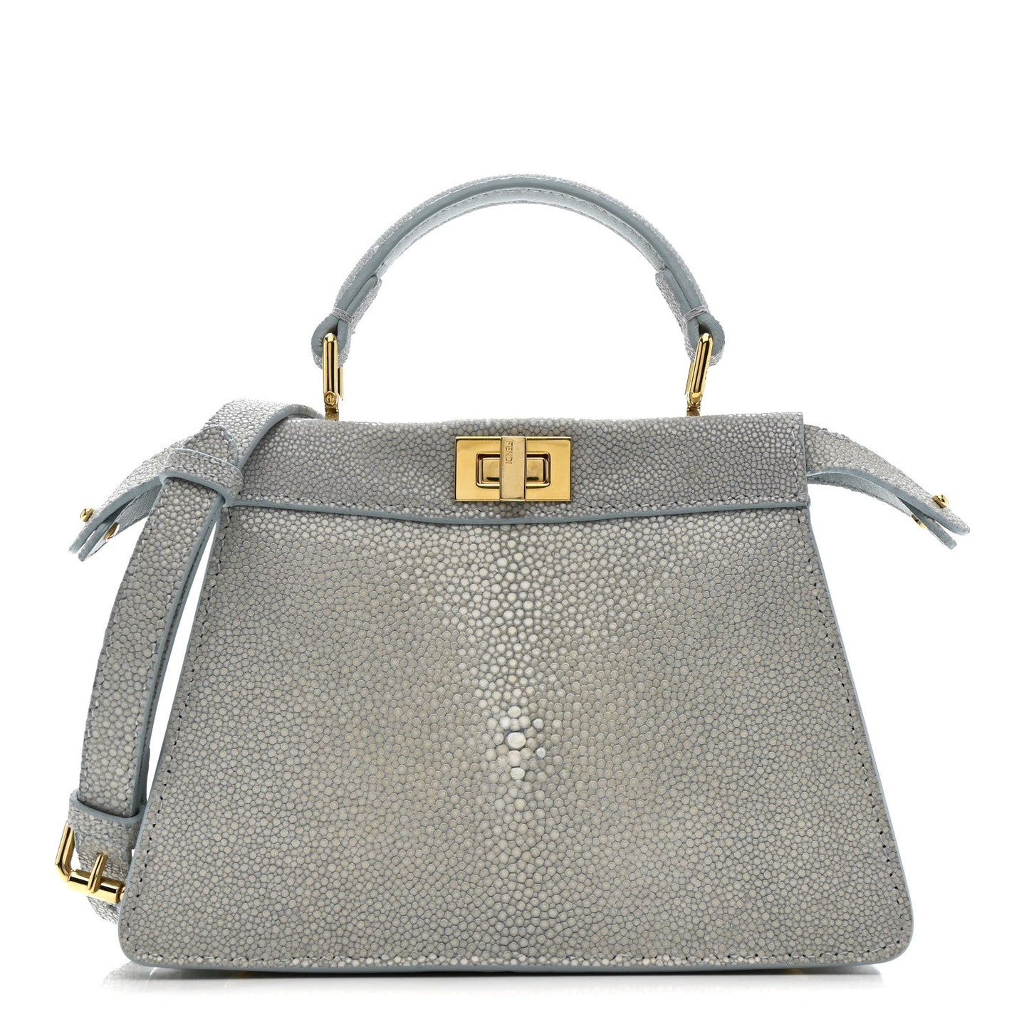 Stingray Shiny Nappa Petite Peekaboo I SEE U Satchel Anice