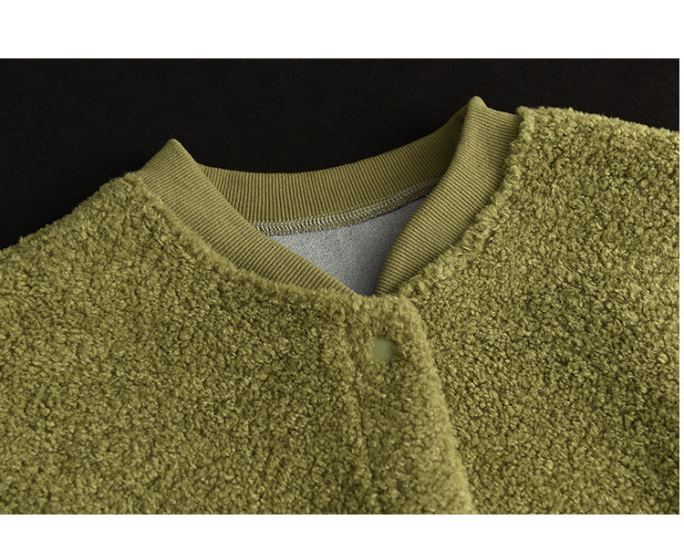 Retro Fashion Soft Lamb Wool Coat