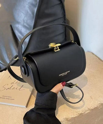 Boutique Black Solid Durable Faux Leather Micro Bag