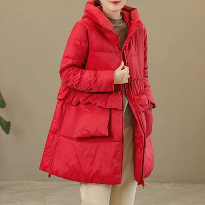 Winter Casual Extra Thick Hoodie Warm Down Coat