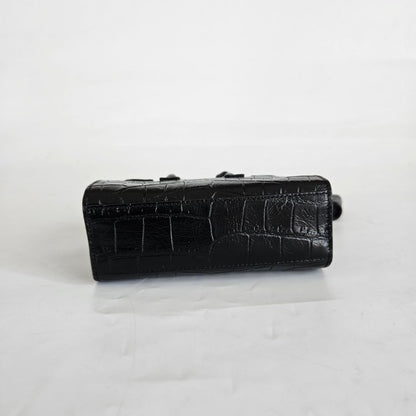 Saint Laurent Toy Sac De Jour Bag in Crocodile Embossed Leather
