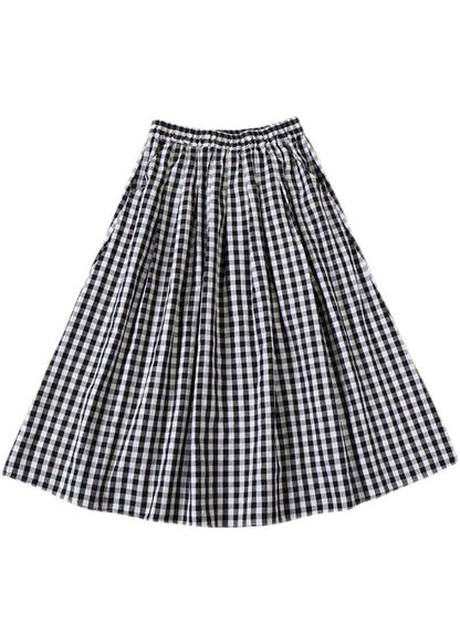 Elegant Green wrinkled Pockets Spring Skirt