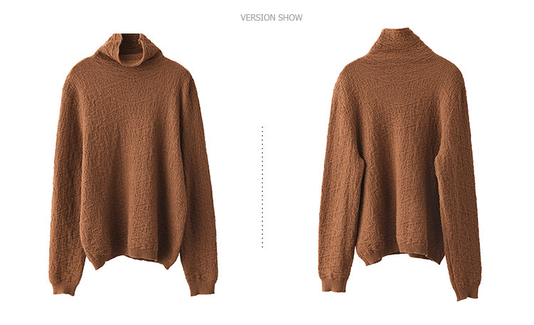 Vintage Jacquard Turtleneck Sweater