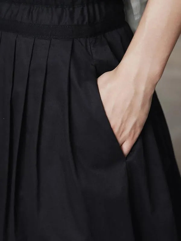 Simple Black Light Loose  Dress