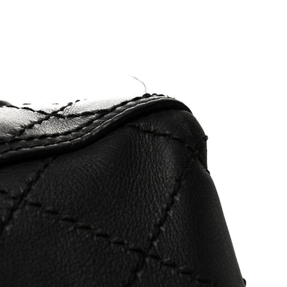Calfskin CC Pocket Tote Black