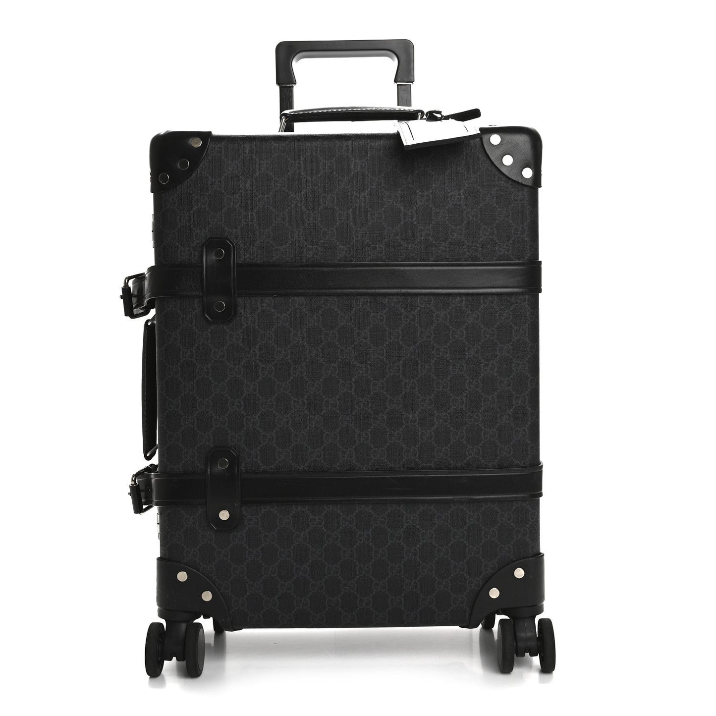 GG Supreme Monogram Globe-Trotter Carry-On Black