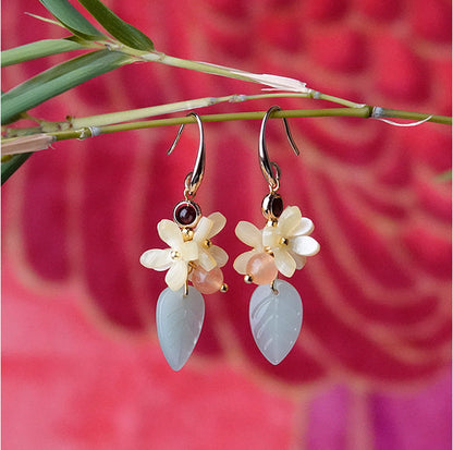 Glazed Osmanthus Small Fresh Forest Earrings