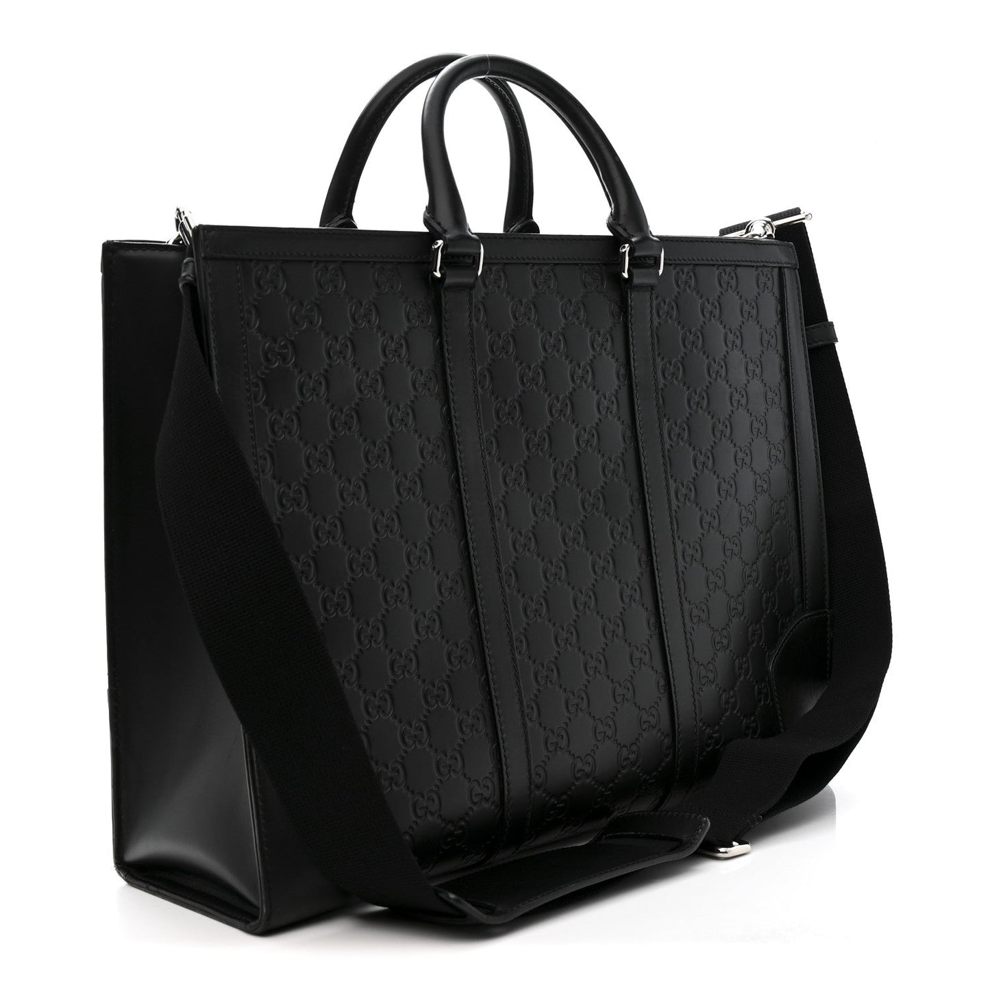 Guccissima Signature Briefcase Black