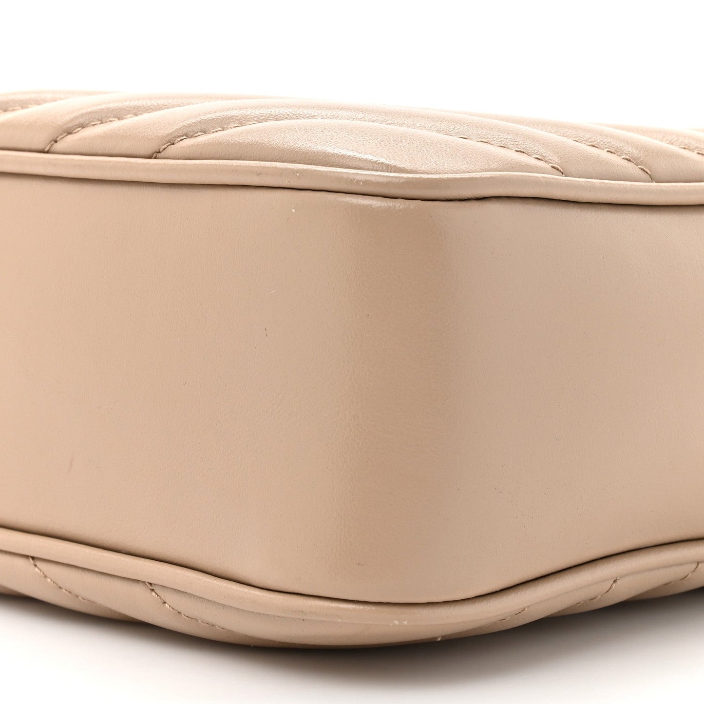 Calfskin Matelasse Monogram Lou Camera Bag Dark Beige