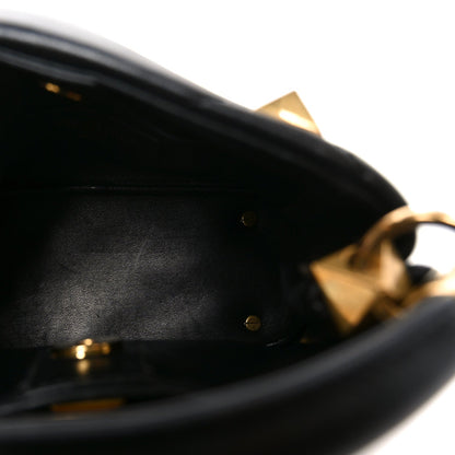 Nappa Mini Roman Stud The Handle Bag Black