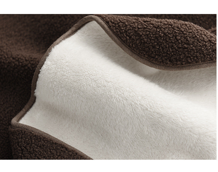 Fashion Mid-Length Sherpa Thermal Jacket