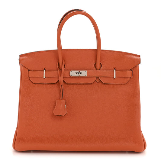 Togo Birkin 35 Orange