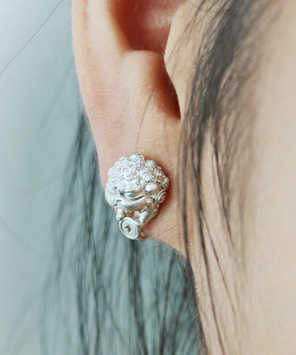 Boutique Handmade Pixiu Silver Ear Clip