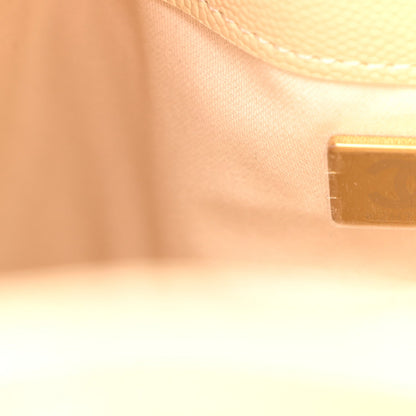Caviar Quilted Small Chanel 25 Handbag Beige