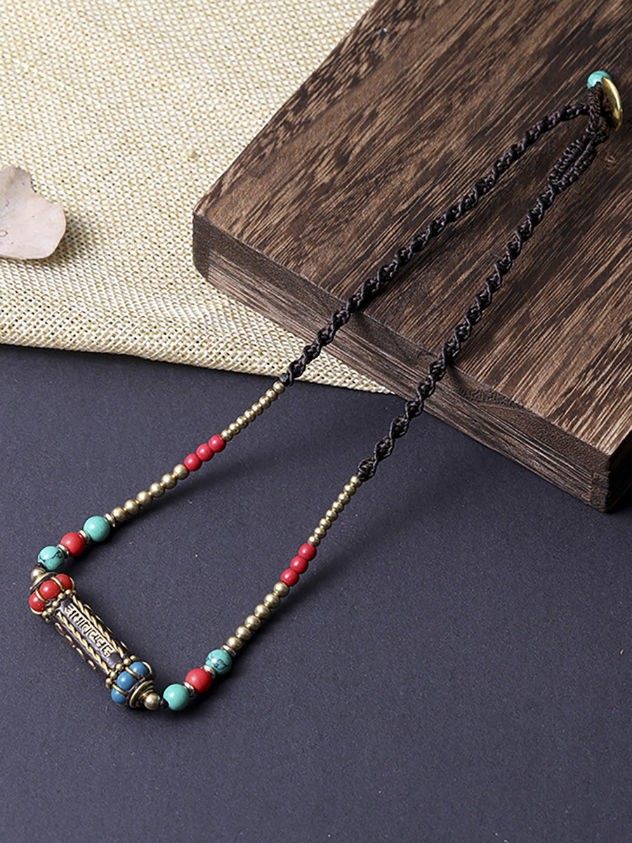 Bohemia Bead Pendant Vintage Women Necklace
