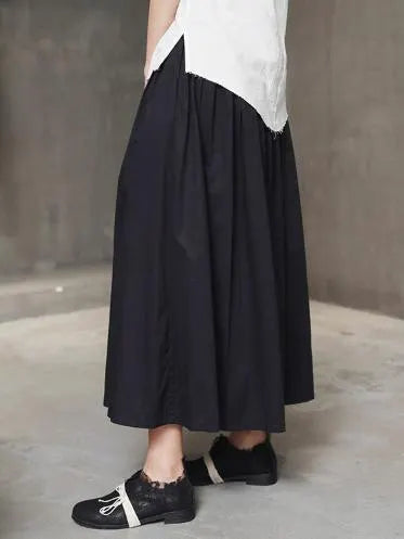 Simple Black Light Loose  Dress