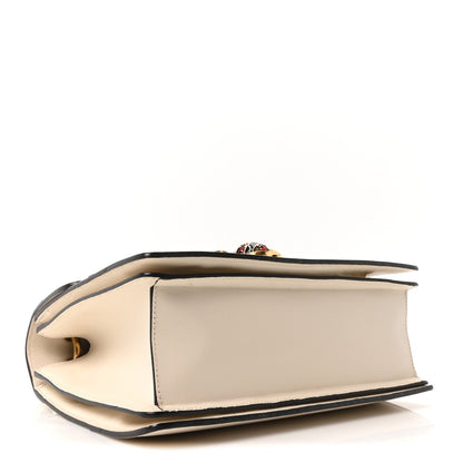 Calfskin Small Queen Margaret Top Handle Bag Mystic White