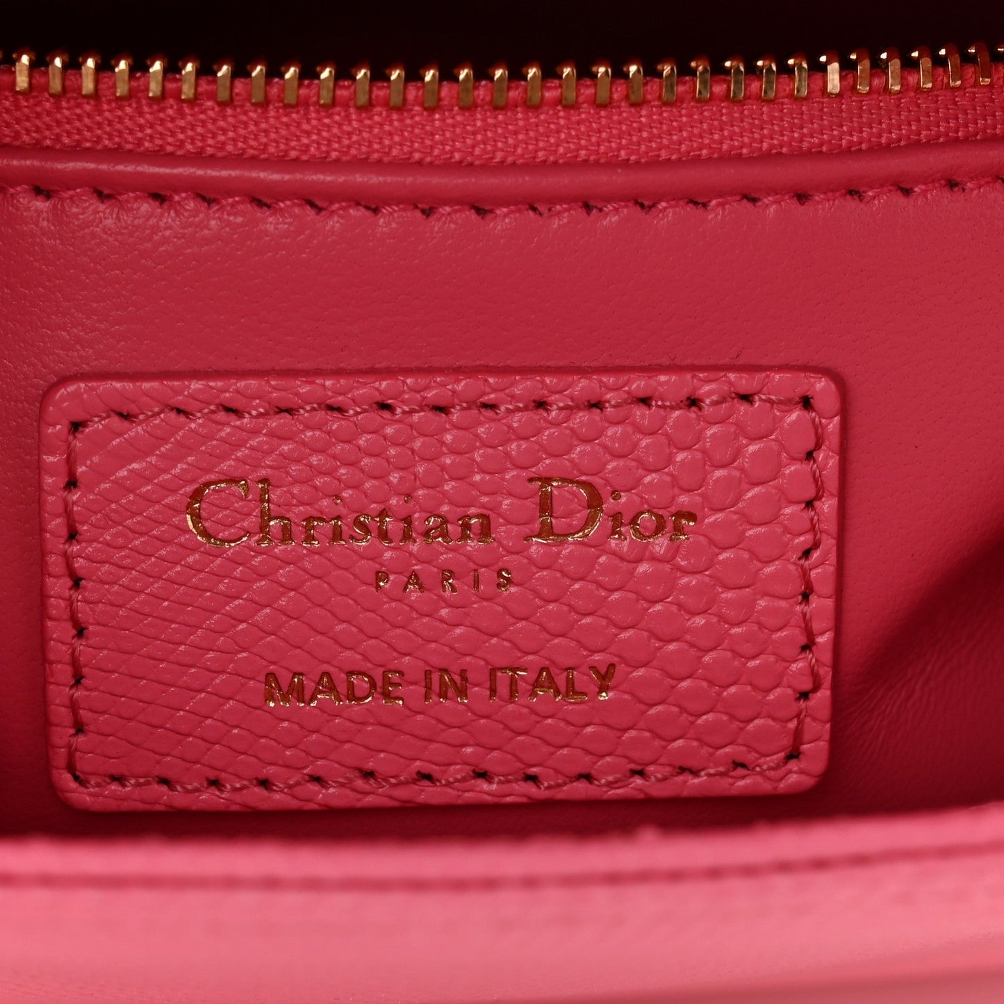 Lizard Mini Lady Dior Pink