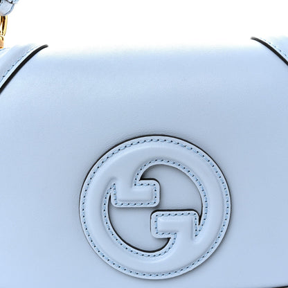 Roxy Calfskin Medium Blondie Top Handle Bag Cloudy Blue