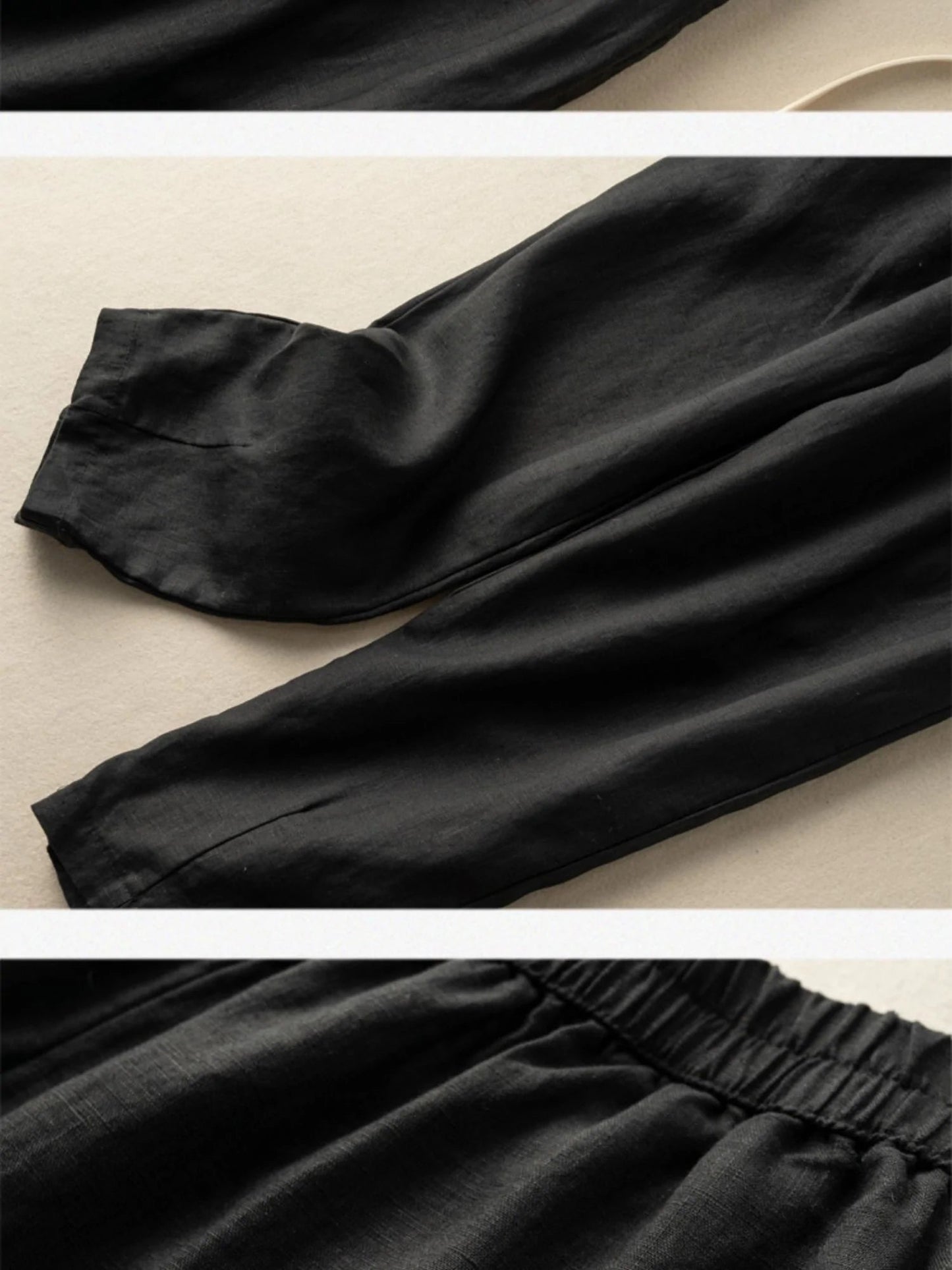 Pure Color Casual Linen Harem Pants