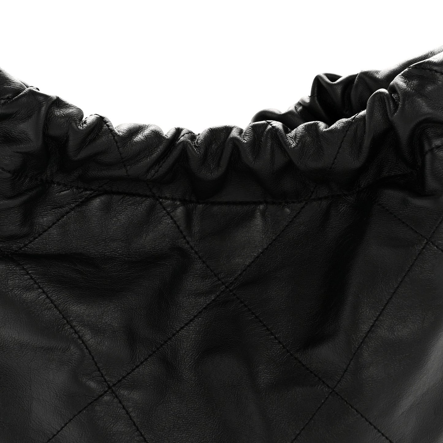 Shiny Calfskin Quilted Small Chanel 22 Black