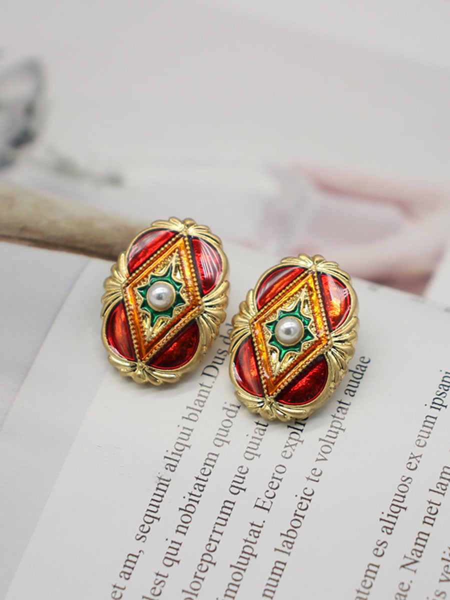 Vintage Women Retro Alloy Earrings