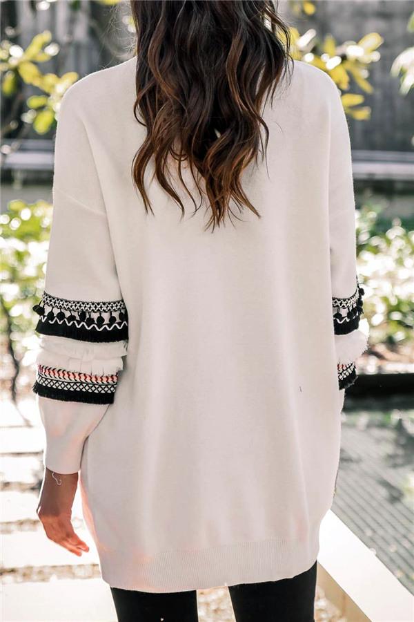 Boho Cording Knitted Cardigan
