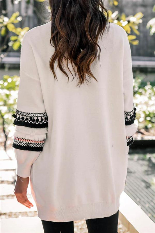 Boho Cording Knitted Cardigan