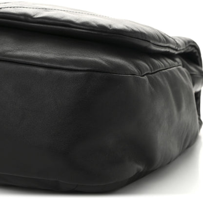 Lambskin Matelasse Monogram Large Jamie 4.3 Black