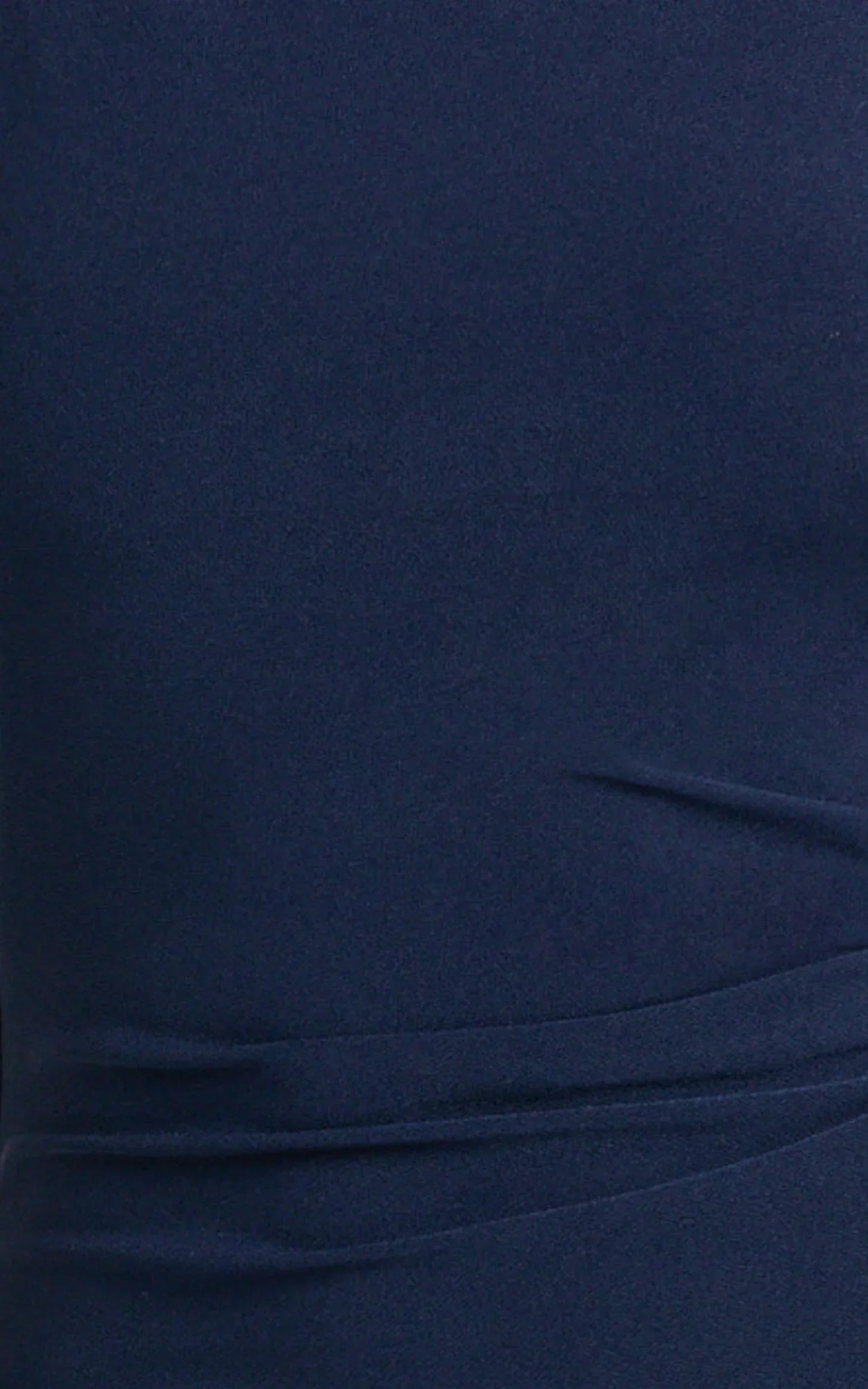 Audette Maxi Dress Boat Neck Ruched Fitted Dress in Navy
