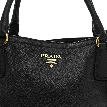 Vitello Daino Tote Black