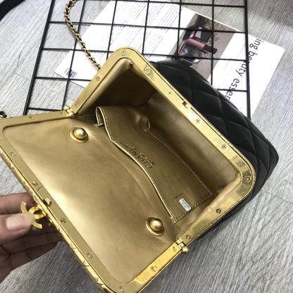 CHANEL  Quilted Micro My Crush Bag Black