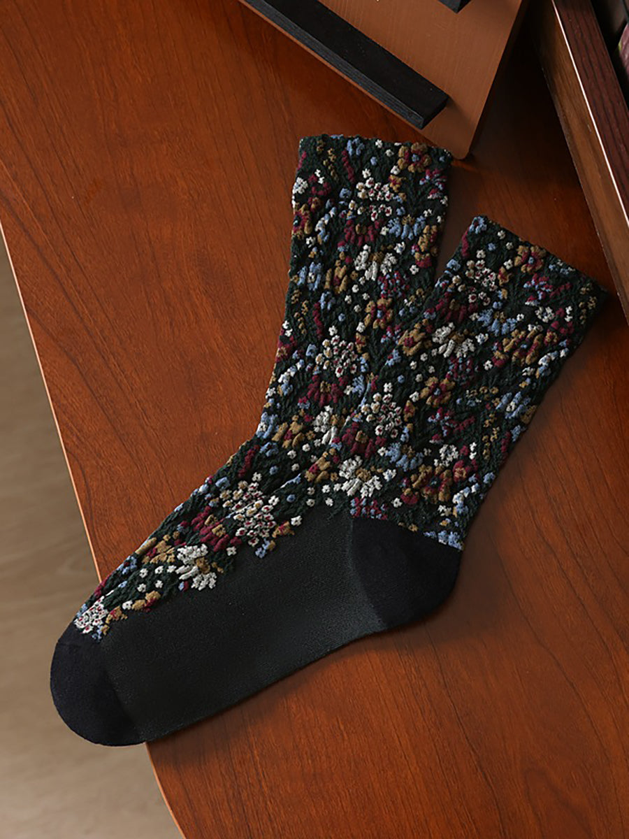 5 Pairs Vintage Winter Socks For Women