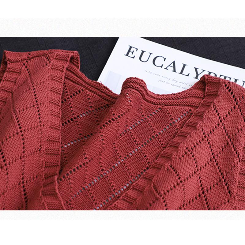Women's Retro Loose Knitted Sweater Vest