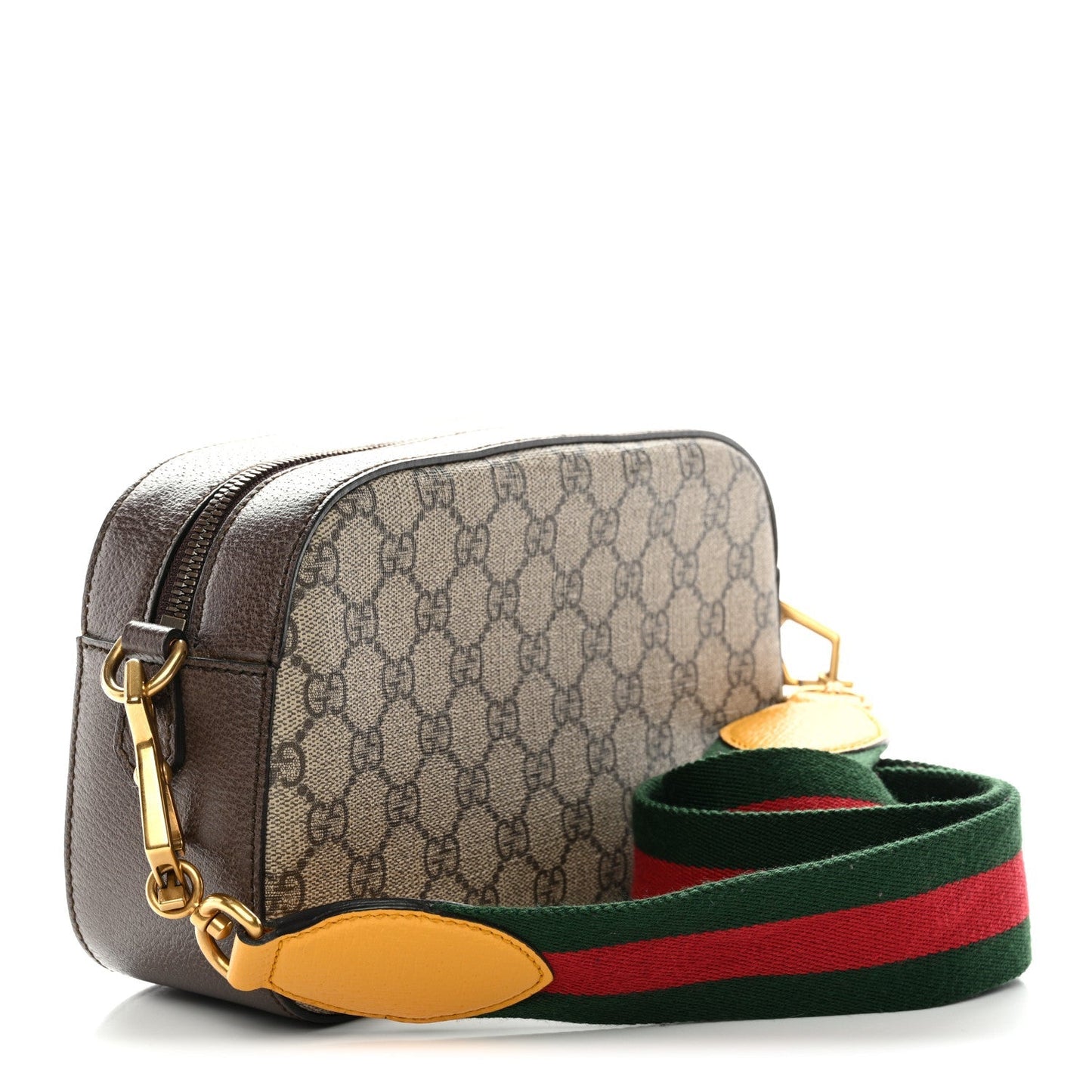 GG Supreme Monogram Web Neo Vintage Shoulder Bag Beige New Acero Crop