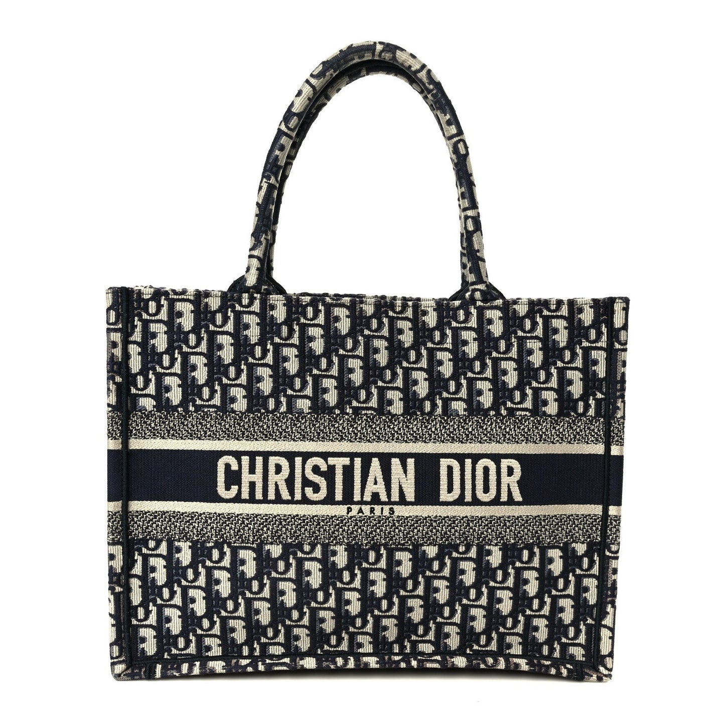 Oblique Medium Book Tote Blue Multicolor