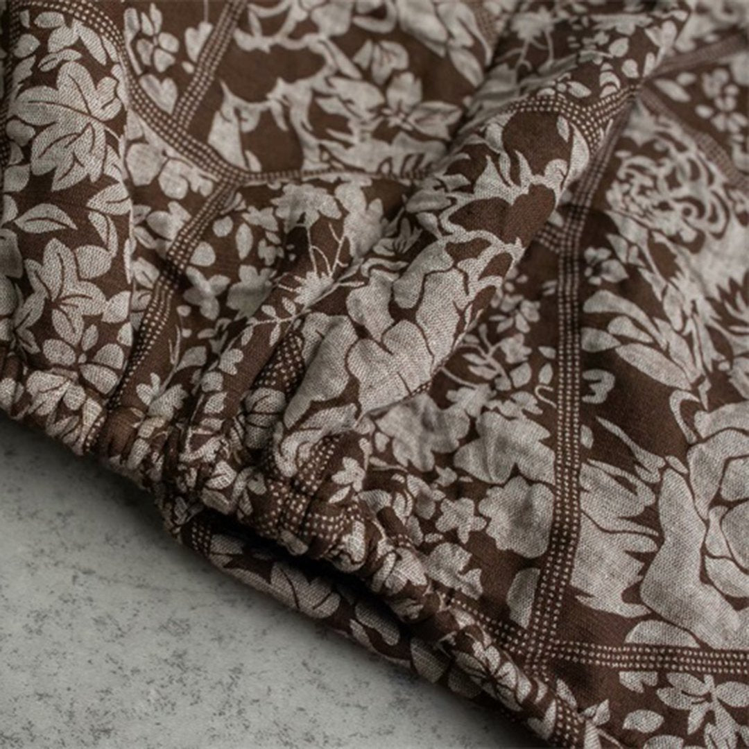 Ethnic Printed Elastic Waist Skirt