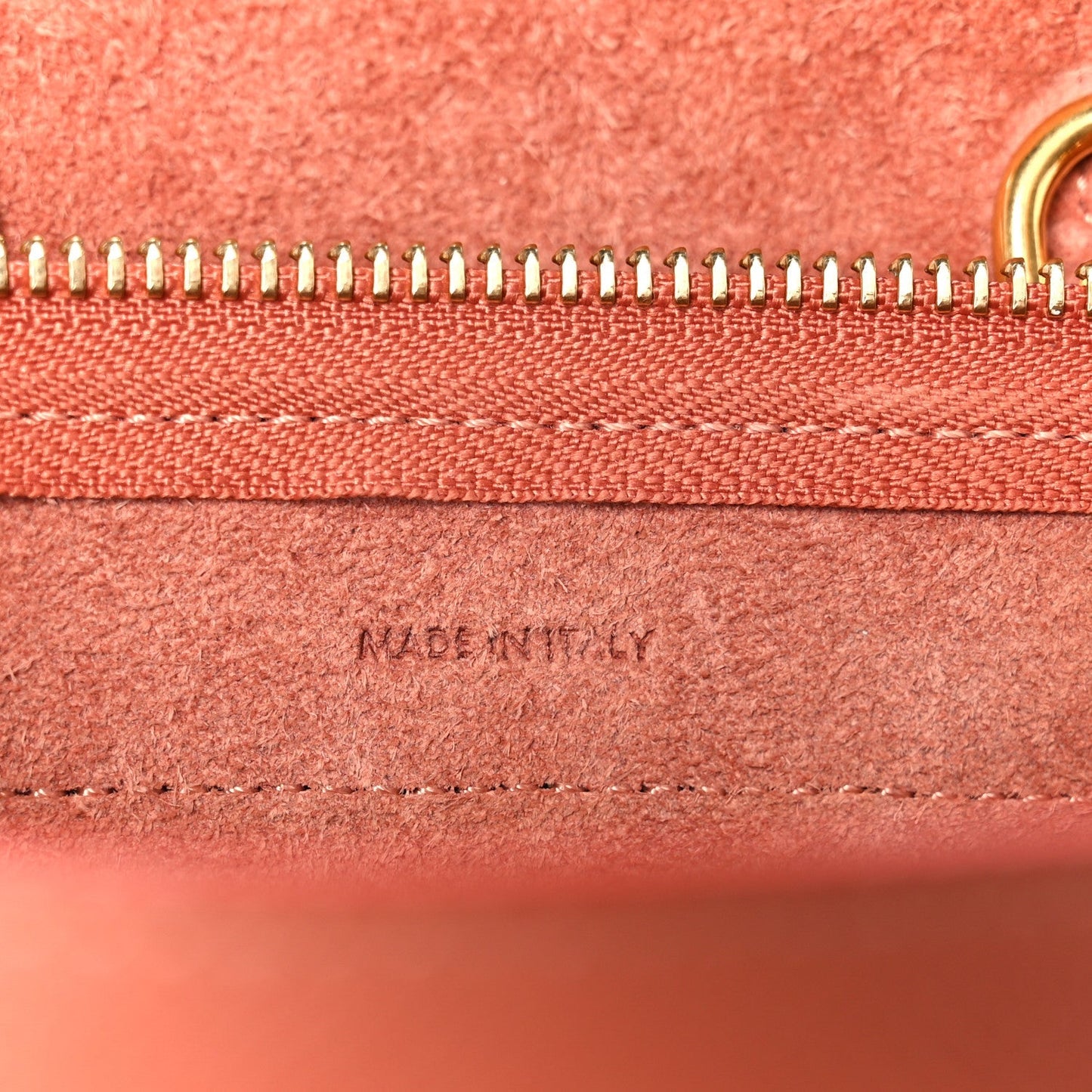 Grained Calfskin Nano Belt Bag Terracotta