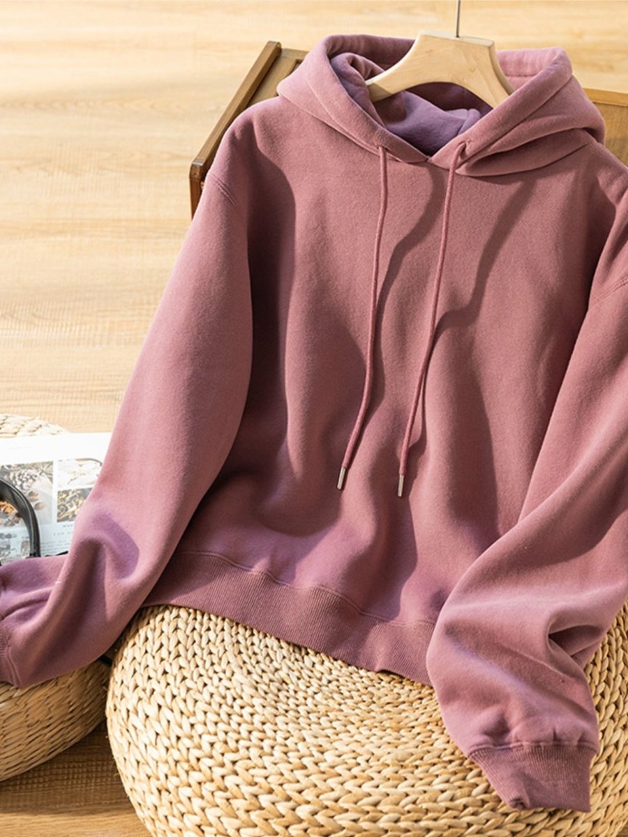 Casual Loose Pullover Hoodie For Women