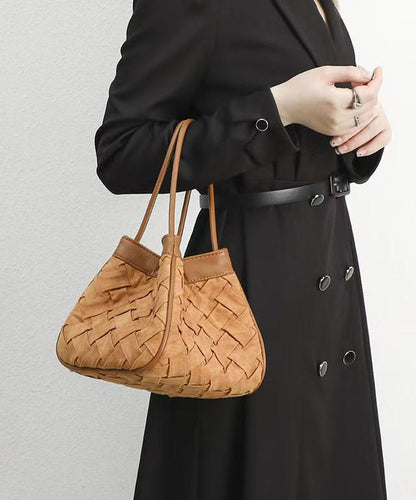 New Fashion Red Velvet Woven Tote Bag