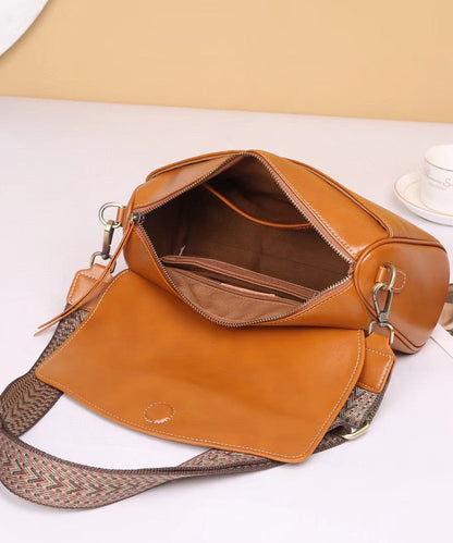 Stylish Black Solid Durable Leather Zipper Shoulder Bag