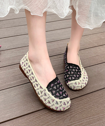 New Casual Red Breathable Soft Soled Flats Shoes