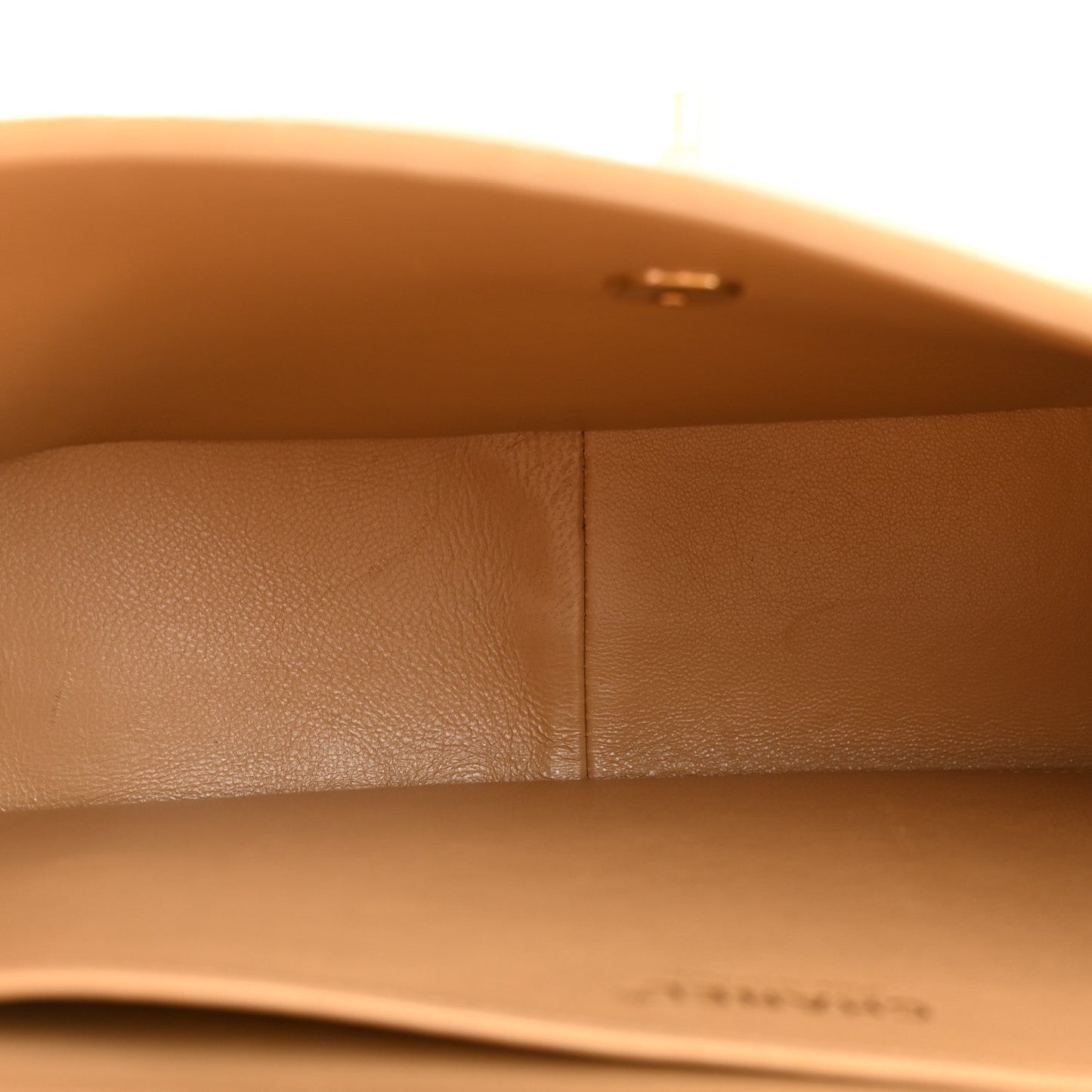 Caviar Quilted XL Jumbo Single Flap Beige
