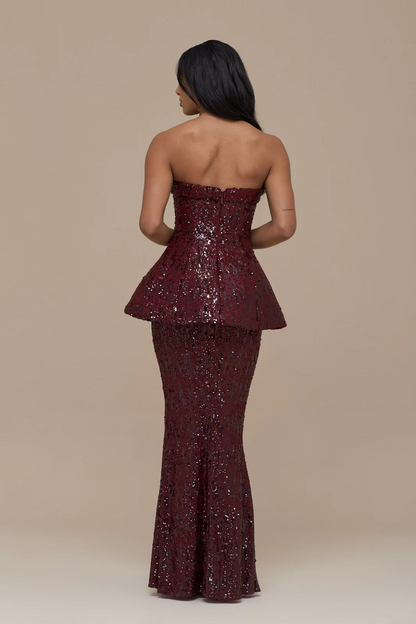 Sexy Strapless Sleeveless Dress