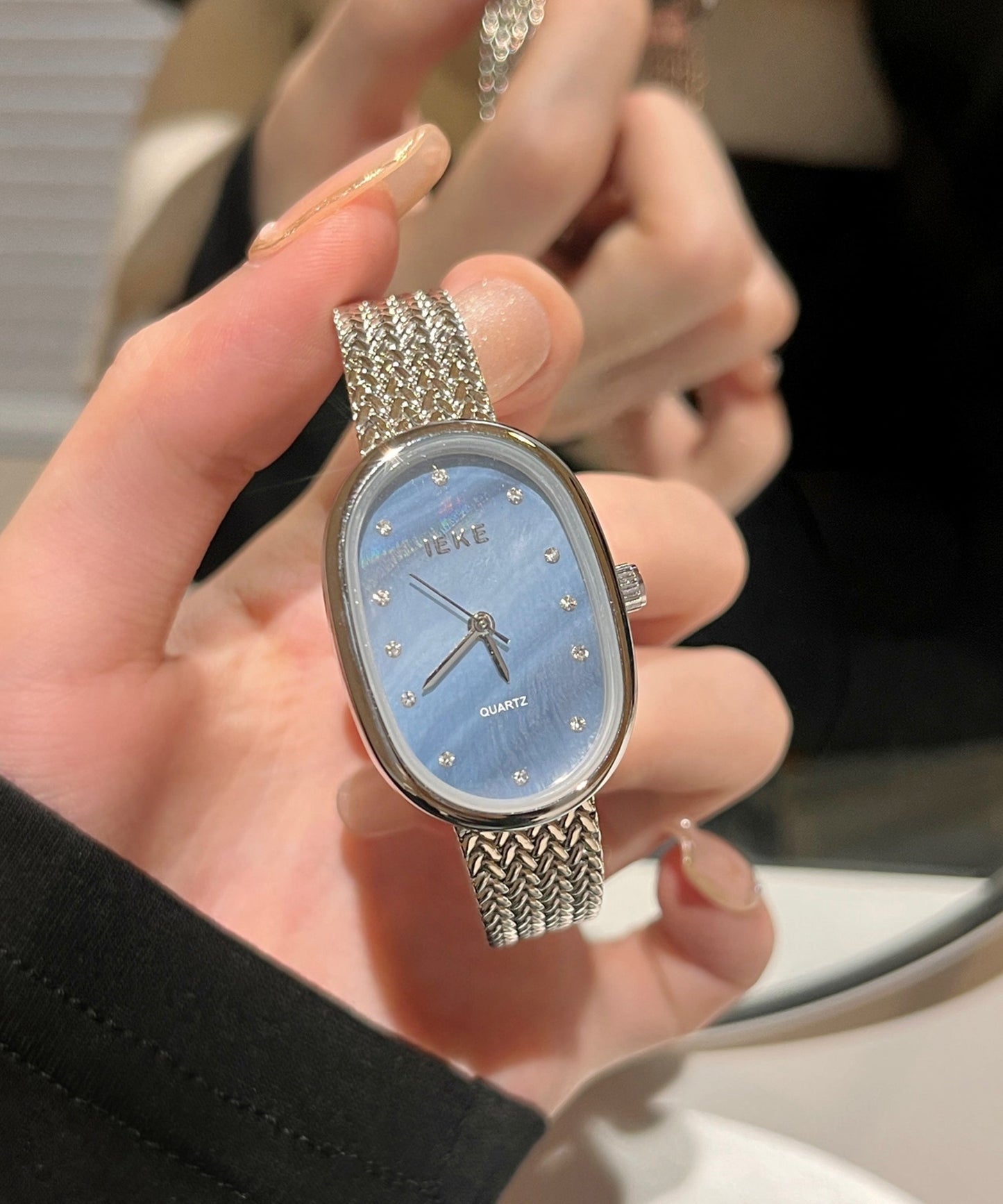 Cute Silk Stainless Steel Quartz Movement Watches