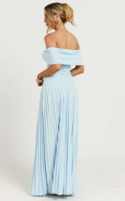 Lioness - Field Of Dreams Maxi Dress In Soft Blue