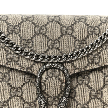 GG Supreme Monogram Mini Dionysus Chain Wallet Beige Taupe