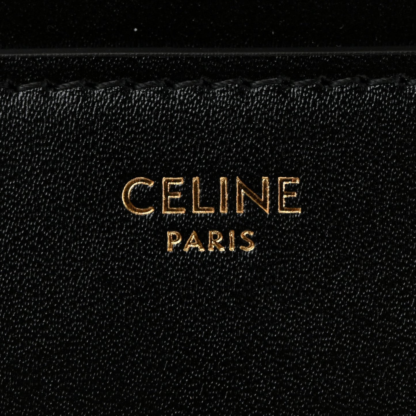 Satinated Calfskin Small 16 Top Handle Bag Black