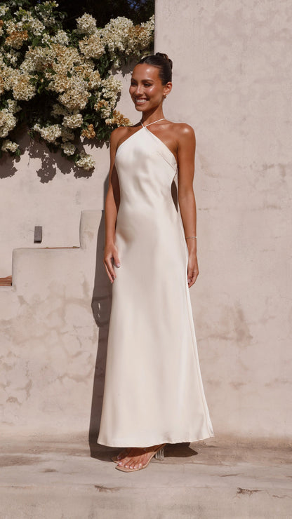 Chiara Maxi Dress - Champagne